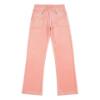 Picture of Juicy Couture Girls Summer Wide Leg Tonal Velour Jogger  - Peach Amber 