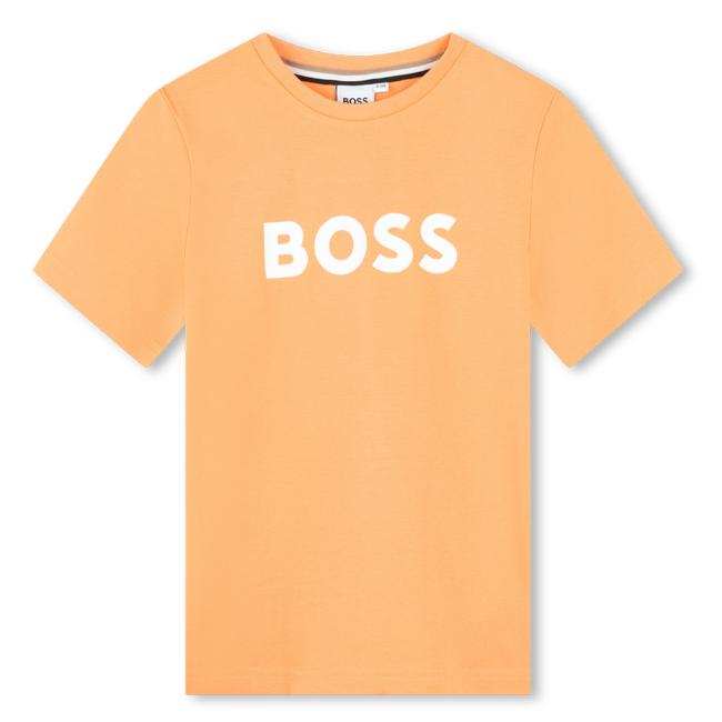 Picture of BOSS Boys Classic Logo T-shirt  - Orange