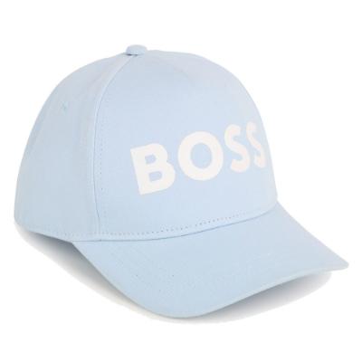Picture of BOSS Boys Logo Cap - Pale blue