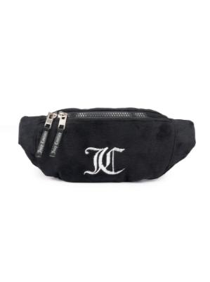 Picture of Juicy Couture Girls Summer Embroidered Velour Bum Bag - Jet Black