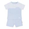 Picture of Blues Baby Boys Cable Short & Top Set - Blue White