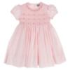 Picture of Sarah Louise Girls Smocked Puff Sleeve Dress - Pale Pink 