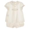 Picture of Foque Baby Boys Short Sleeve Blouse &  Pants Set - Ivory