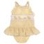 Picture of Anavini Girls Smocked Duckies Vintage Style Skirted Swimsuit - Lemon Seersucker