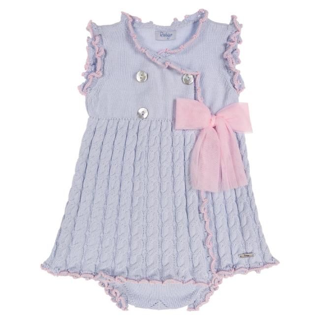 Picture of Rahigo Girls Summer Knit Cable A Line Dress & Pants Set X 2 - Baby Blue Pink