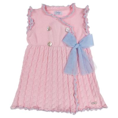 Picture of Rahigo Girls Summer Knit Cable A Line Dress & Pants Set X 2 - Baby Pink Blue