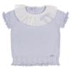 Picture of Rahigo Girls Summer Knit Ruffle Jumper & Shorts Set X 2 - Baby Blue