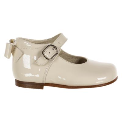 Picture of Panache Baby Girls High Back Bow Shoe - Beach Cream Patent