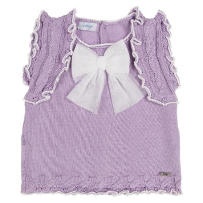 Picture of Rahigo Girls Summer Knit Cable Skirted Jam Pants Set X 2 - Lilac White