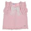 Picture of Rahigo Girls Summer Knit Cable Skirted Jam Pants Set X 2 - Baby Pink White
