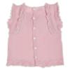 Picture of Rahigo Girls Summer Knit Cable Skirted Jam Pants Set X 2 - Baby Pink White