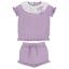 Picture of Rahigo Girls Summer Knit Ruffle Jumper & Shorts Set X 2 - Lilac