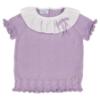 Picture of Rahigo Girls Summer Knit Ruffle Jumper & Shorts Set X 2 - Lilac