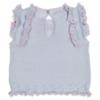 Picture of Rahigo Girls Summer Knit Cable Top & Shorts Set X 2 - Baby Blue Pink