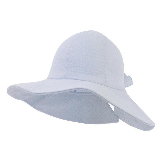 Picture of Jamiks Kids Girls Mafifi Organic Cotton Sunhat - Blue