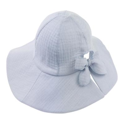 Picture of Jamiks Kids Girls Mafifi Organic Cotton Sunhat - Blue