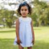 Picture of Lor Miral Girls Traditional Sleeveless Dress - Pale Blue 