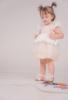 Picture of Ebita Baby Girls Summer Lace Ruffle Dress Bloomers & Headband Set X 3 - Dark Pink White