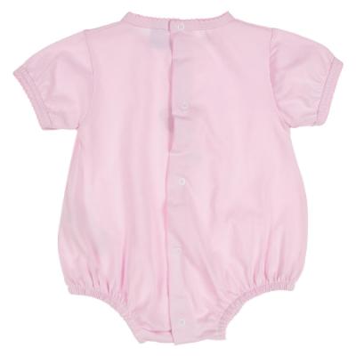 Picture of Sardon Baby Collection Girls Short Sleeve Jersey Romper - Baby Pink 