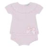 Picture of Blues Baby Girls Knitted Jam Pant Set x 2 - Pale Pink