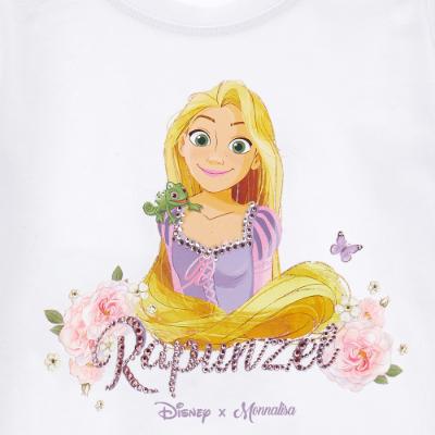 Picture of Monnalisa Girls Rapunzel T-shirt - White