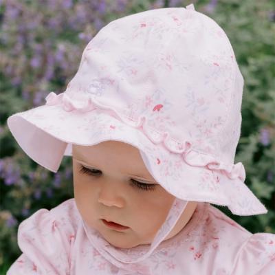 Picture of Emile Et Rose Girls Fari Floral Sun Hat - Pink