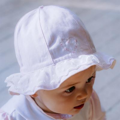 Picture of Emile Et Rose Girls Florrie Heart Sun Hat - Pink