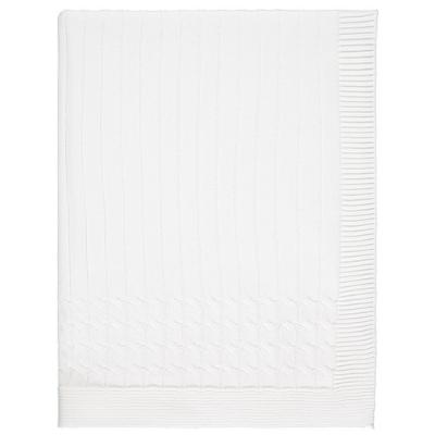 Picture of Emile Et Rose Glacier Cable Knit Blanket - White