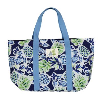 Picture of Mayoral Mini Girls Pineapple Beach Bag - Navy Blue