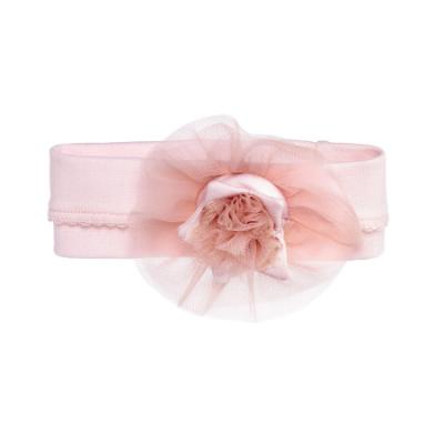 Picture of Sofija Malwinka Soft Headband With 3D Tulle Flower - Pink