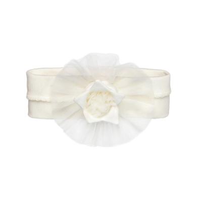 Picture of Sofija Malwinka Soft Headband With 3D Tulle Flower - Ivory