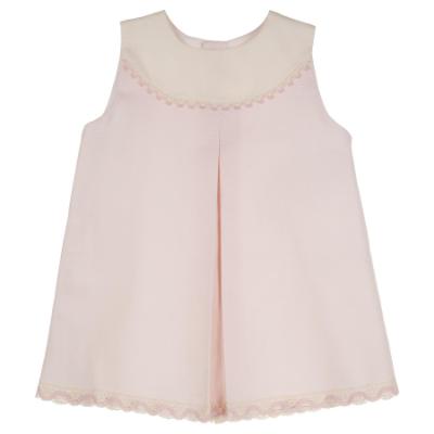 Picture of Lor Miral Baby Girls Traditional Sleeveless Dress & Panties Set - Pale Pink 