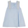 Picture of Lor Miral Girls Traditional Jacquard Dress - Pale Blue