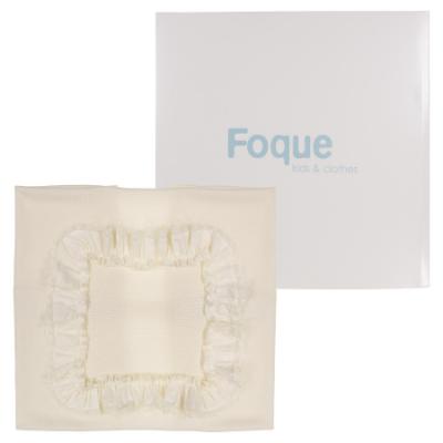 Picture of Foque Baby Girls Knitted Shawl In Gift Box - Ivory