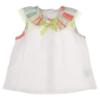 Picture of Foque Baby Girls Skirted Stripe Jampant  Set - Coral Multi