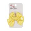 Picture of Meia Pata Double Bow Satin Hairclip - Canary Yellow