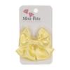 Picture of Meia Pata Double Bow Satin Hairclip - Canary Yellow