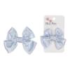 Picture of Meia Pata Double Bow Satin Hairclip - Baby Blue