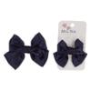 Picture of Meia Pata Double Bow Satin Hairclip - Navy Blue