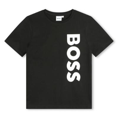 Picture of BOSS Boys Logo Lounge Shorts Set - Black