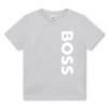 Picture of BOSS Boys Logo Lounge Shorts Set - Grey