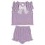 Picture of Rahigo Girls Summer Knit Cable Top & Shorts Set X 2 - Lilac White