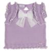 Picture of Rahigo Girls Summer Knit Cable Top & Shorts Set X 2 - Lilac White