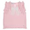Picture of Rahigo Girls Summer Knit Cable Top & Shorts Set X 2 - Baby Pink White