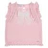 Picture of Rahigo Girls Summer Knit Cable Top & Shorts Set X 2 - Baby Pink White