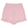 Picture of Rahigo Girls Summer Knit Cable Top & Shorts Set X 2 - Baby Pink White