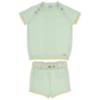 Picture of Rahigo Boys Summer Knit Cable Jumper & Shorts Set X 2 -  Mint Green Lemon
