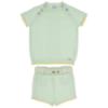 Picture of  Rahigo Boys Summer Knit Cable Jumper & Shorts Set X 2 -  Mint Green Lemon