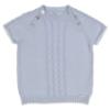 Picture of Rahigo Boys Summer Knit Cable Jumper & Shorts Set X 2 -  Baby Blue White