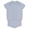Picture of  Rahigo Boys Summer Knit Cable Jumper & Shorts Set X 2 -  Baby Blue White